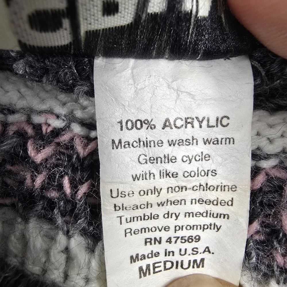 Spunky Vintage Sweater Women's‎ Size Medium Knit Pullover Acrylic USA Made